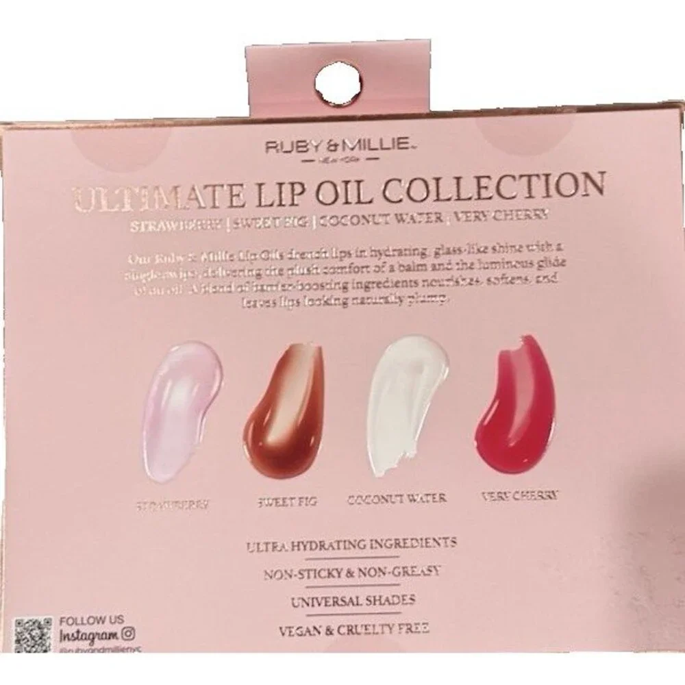Ruby & Millie Ultimate Lip Oil Collection 4 Pc Set